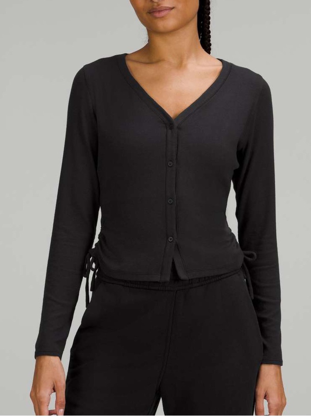 NEW Lululemon Side-Cinch Ribbed Cardigan
Black 2023 Style: W3GUKS $78 Modal Sz 8